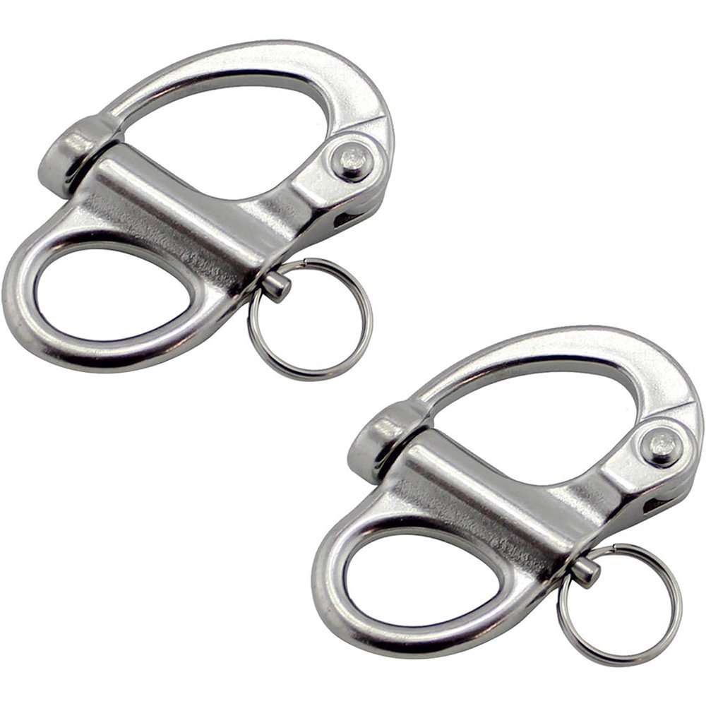 Large Marine Boat Anchor Shackle Ss316 Quick Release Fixed Eye Shackle Stainless Steel Fixed Bail Snap Shackle for Sailboat